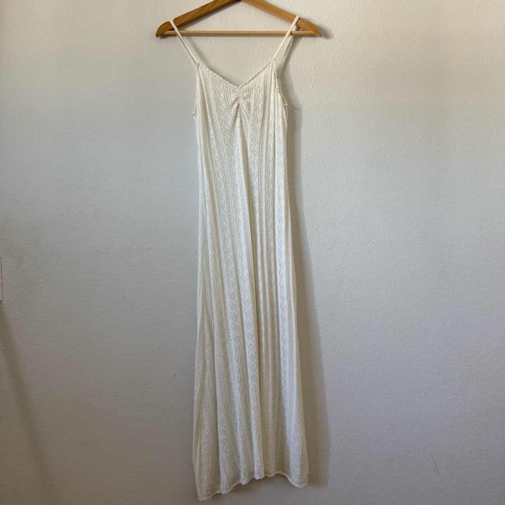 LoveShackFancy Cream Lace Dress